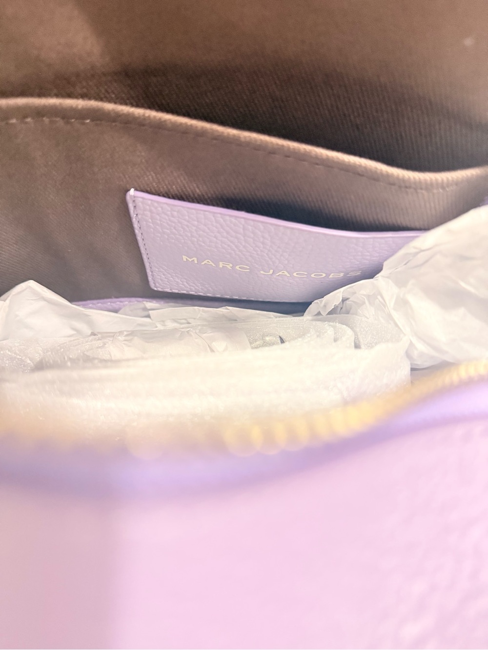 NWT Marc Jacobs the leather small tote bag - lilac - Picture 8 of 10